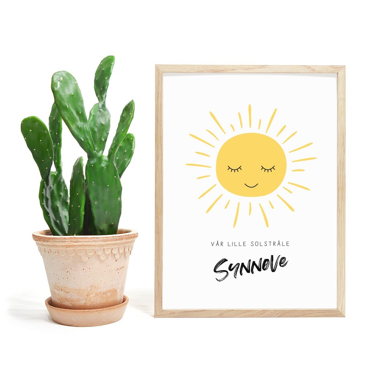 Solstråle - Nydelig navneplakat - Plakatbar.no