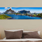 Sommer i Lofoten - panorama lerret - Plakatbar.no