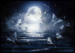 Sommerfugler over innsjøen poster - Plakatbar.no