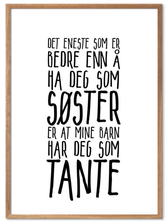 Sister and Aunt poster. Beautiful family poster that creates a good mood.