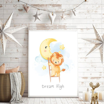 Søt løve - plakat til barnerommet - Plakatbar.no