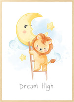 Søt løve - plakat til barnerommet - Plakatbar.no