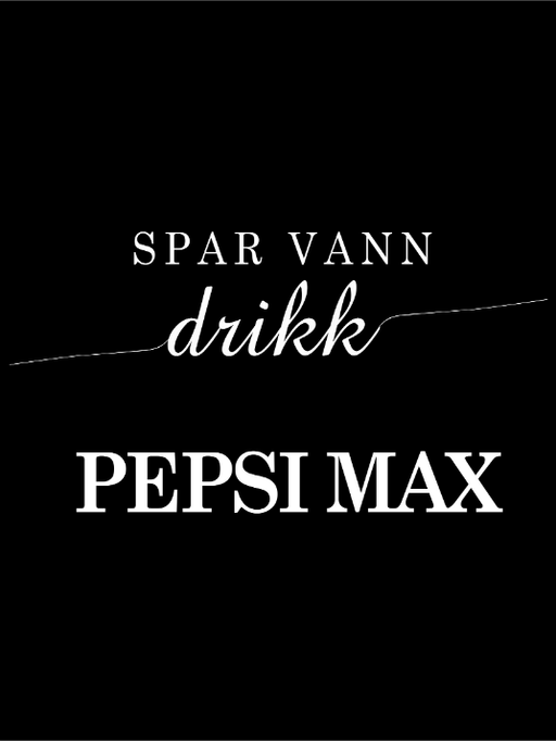 Spar vann - drikk Pepsi Max poster - sort bakgrunn - Plakatbar.no