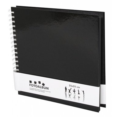 Spiralalbum, sort - Plakatbar.no