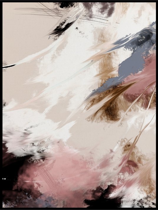Splash Clouds Abstract Poster or Canvas