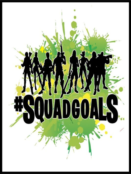 SquadGoals - Green Splash Poster - Plakatbar.no