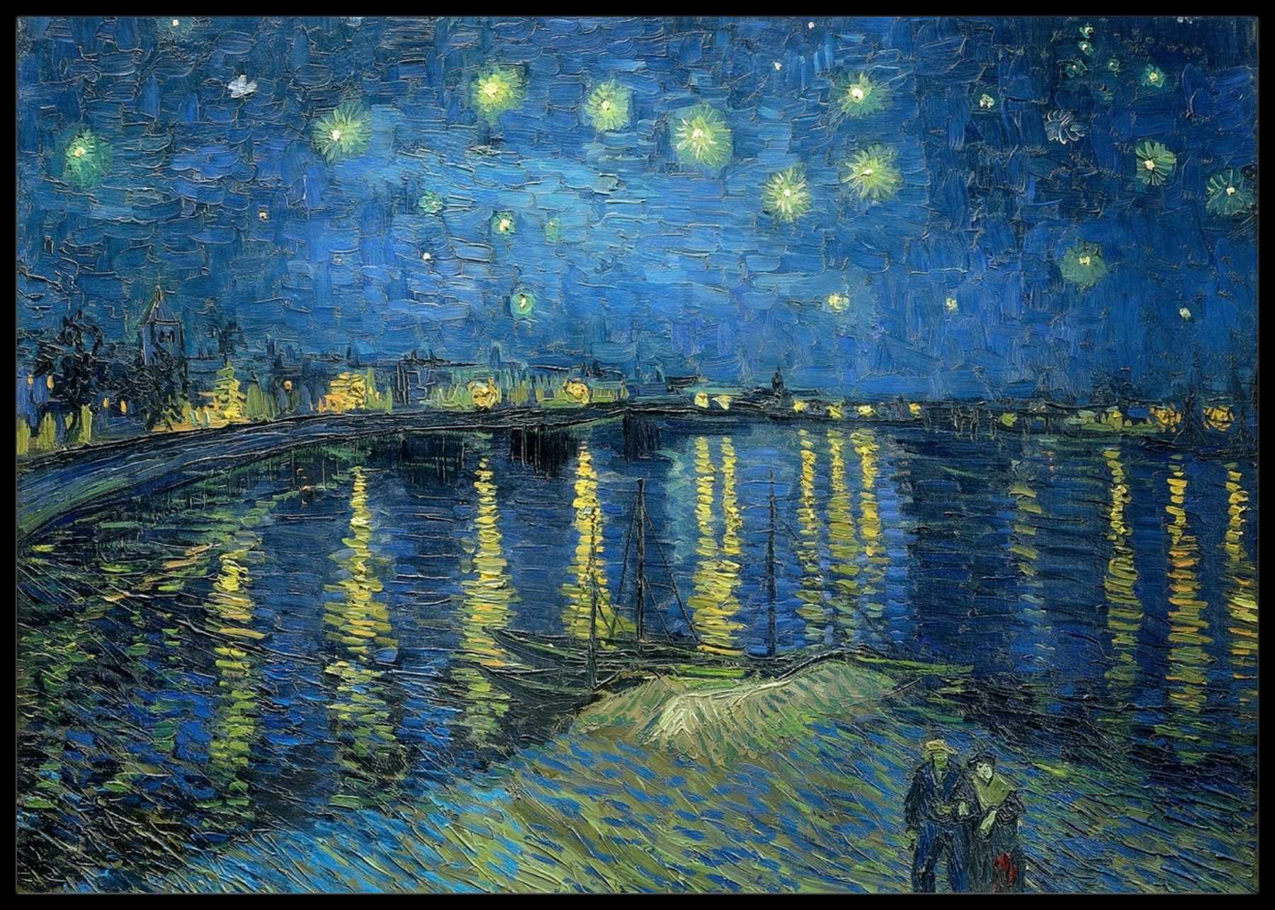 Starry Night Over the Rhone, Van Gogh - Plakat - Plakatbar.no