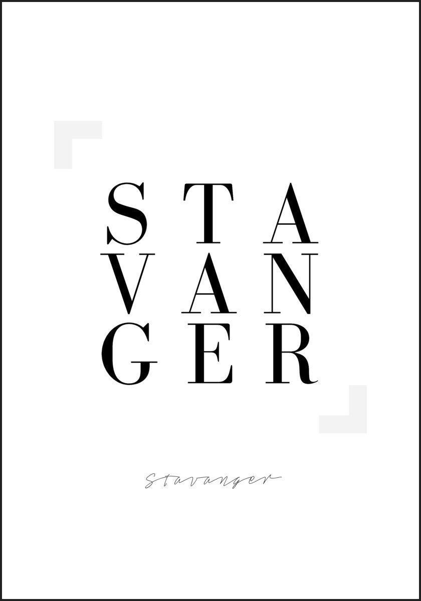 Stavanger - Plakat - Plakatbar.no