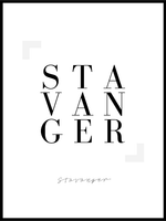 Stavanger - Plakat - Plakatbar.no