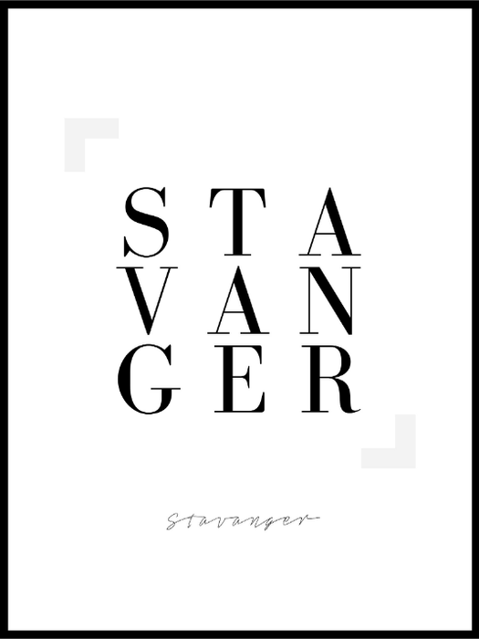 Stavanger - Plakat - Plakatbar.no