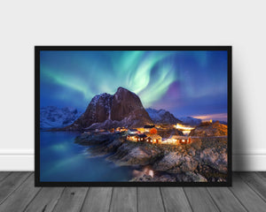 Stemningsbilde fra Lofoten - Plakat - Plakatbar.no