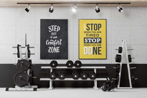 Step out of your comfortzone - Gym poster - Plakatbar.no