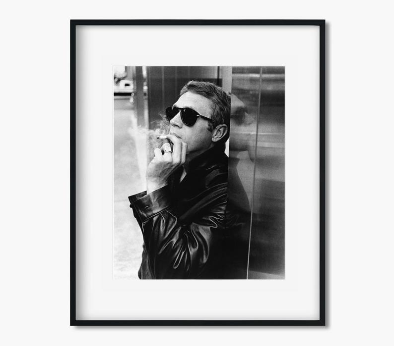 Steve McQueen Smoking Poster - Plakatbar.no