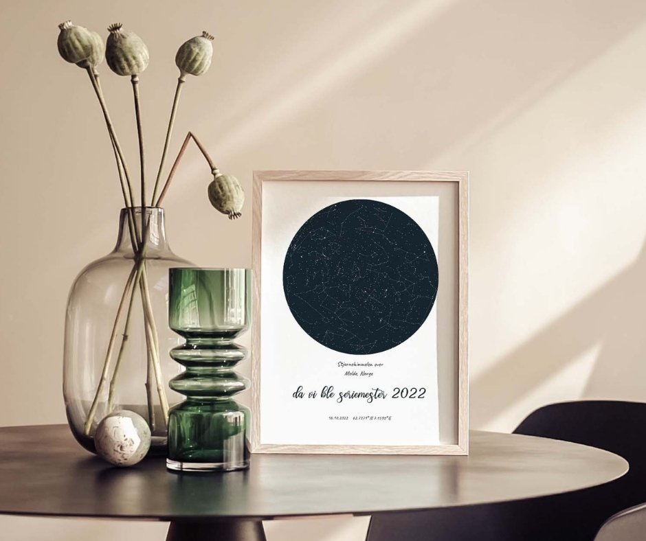 Stjernehimmelen over Molde by - Seriemester - Plakatbar.no