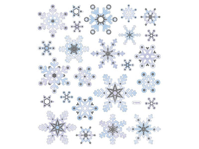 Stjerner og iskrystaller stickers - Klistremerker - Plakatbar.no