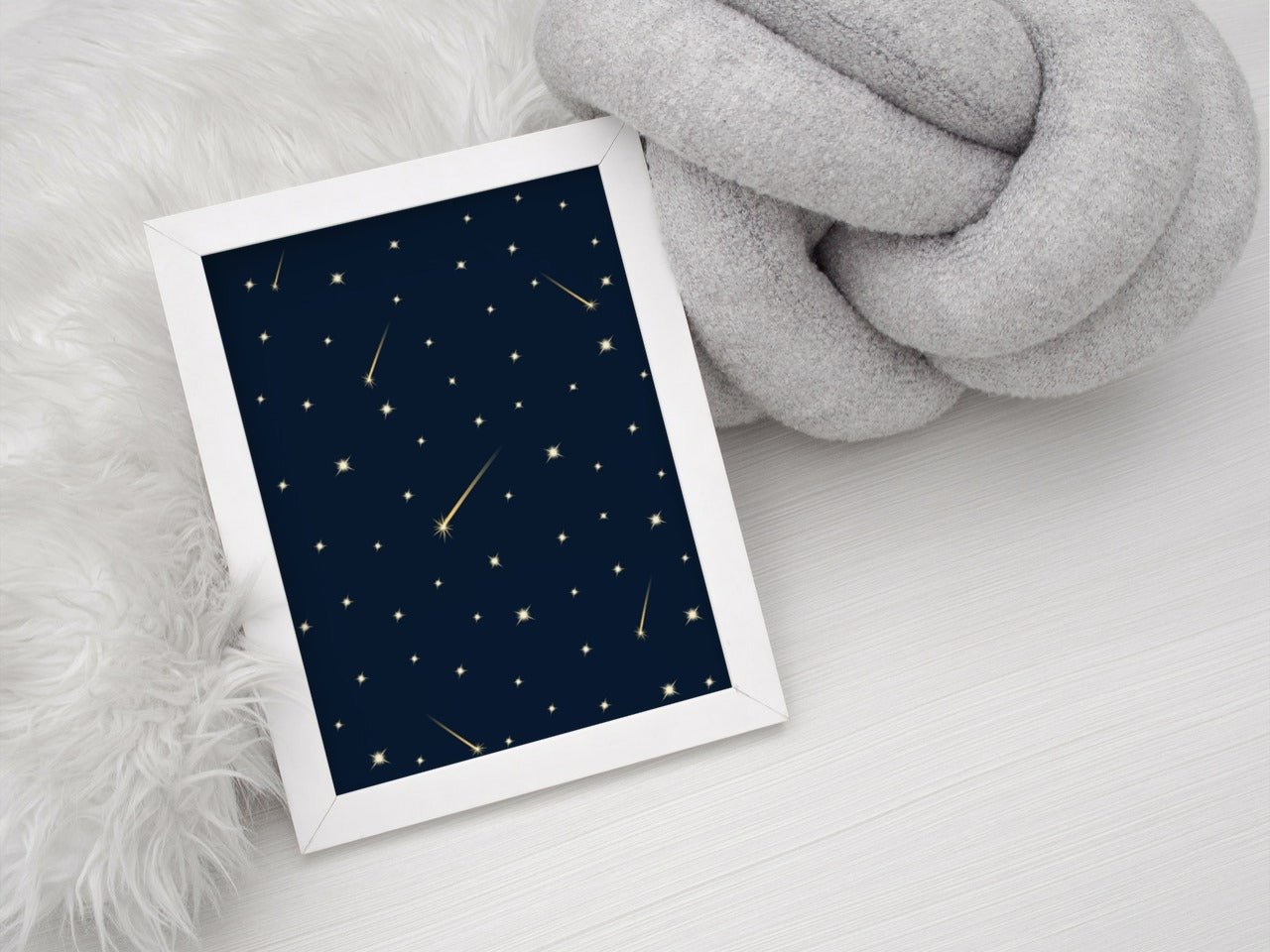 Stjerneskudd på stjernehimmel - Plakatbar.no