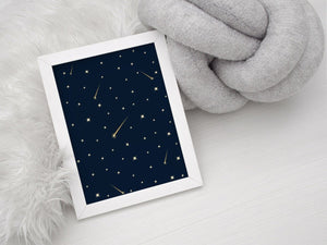 Stjerneskudd på stjernehimmel - Plakatbar.no