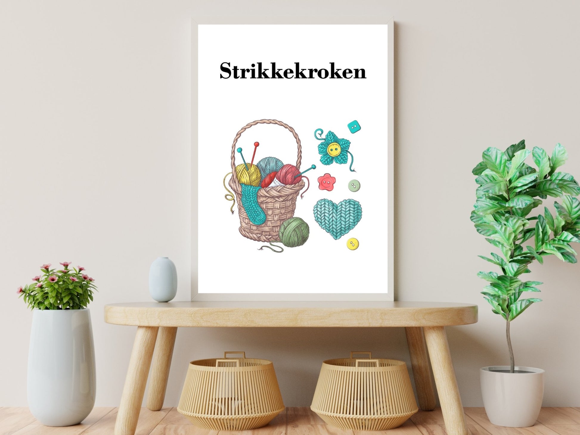 Strikkekroken poster - Plakatbar.no