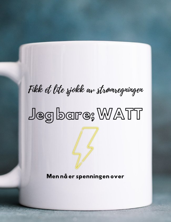 Electricity bill - Mug