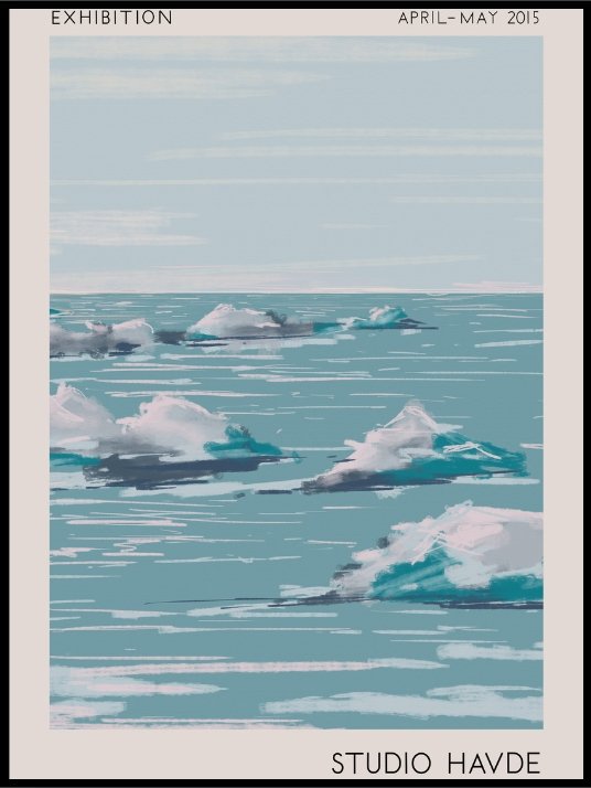 Studio Havde Seascape Plakat eller Lerret