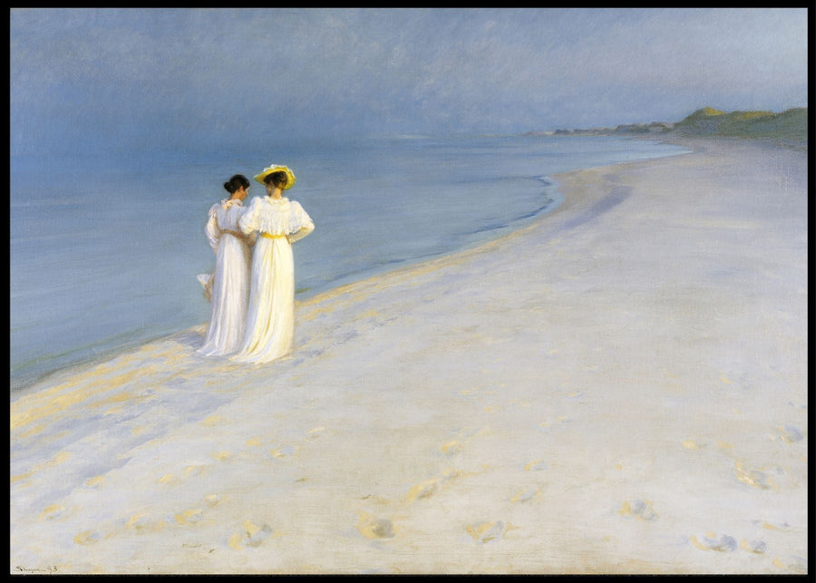 Summer evenings on Skagens beach - Michael Ancher - poster or canvas
