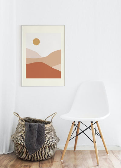 Sun&Mountains - Boho Plakat - Plakatbar.no
