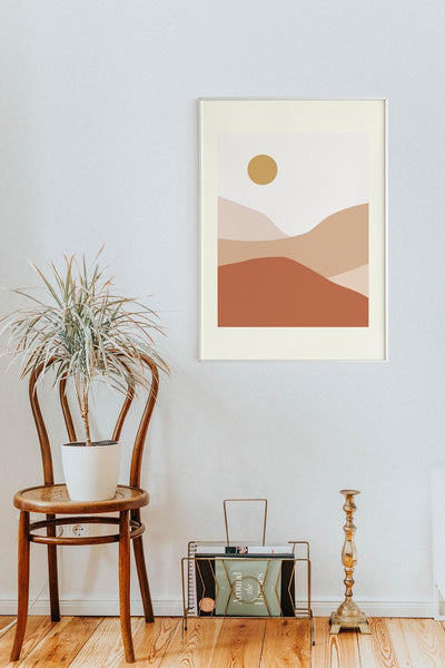 Sun&Mountains - Boho Plakat - Plakatbar.no