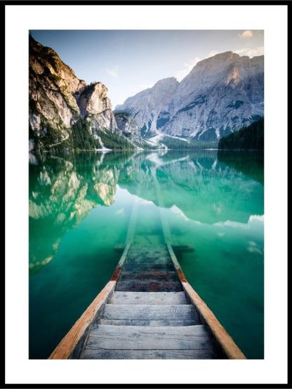 Sunrise green lagoon Poster - Plakatbar.no