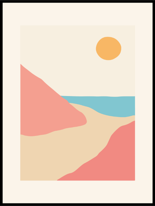 Sun&Seaside - Boho Plakat - Plakatbar.no