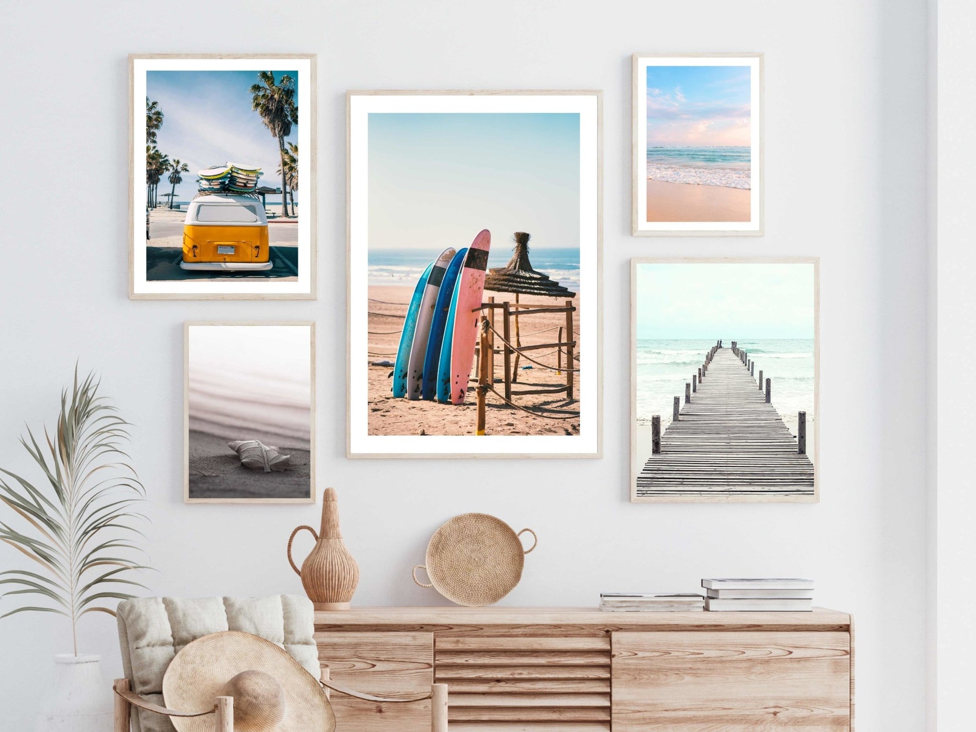 Surf and beach - Plakat - Plakatbar.no