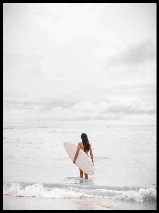 Surfer Woman - Poster - Plakatbar.no
