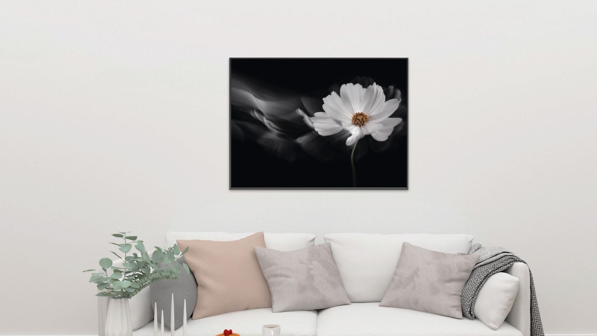 Symphony white poster - Plakatbar.no