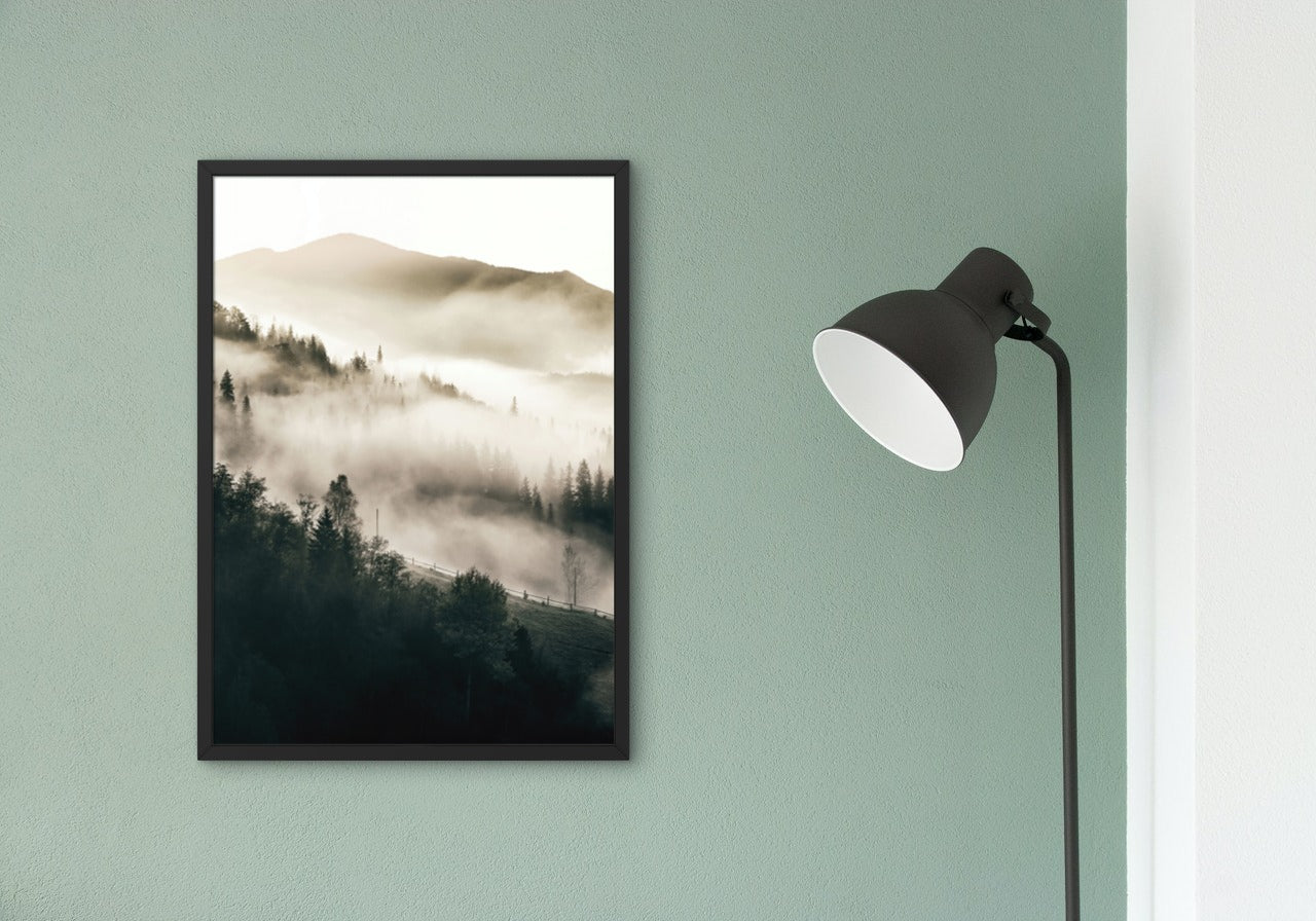 Tåke i skogen plakat - 01 - Plakatbar.no