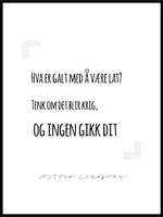 Tenk om det blir krig - poster - Plakatbar.no