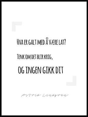 Tenk om det blir krig - poster - Plakatbar.no