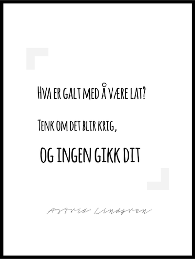 Tenk om det blir krig - poster - Plakatbar.no