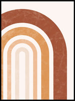 Terracotta Rainbow Boho Poster - Plakatbar.no