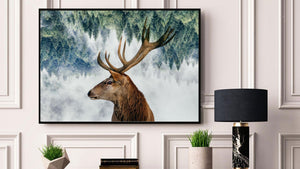 The deer and the woods poster - Plakatbar.no