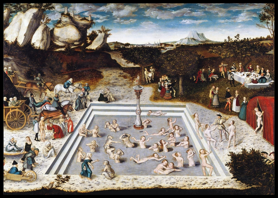 The fountain of youth, Lucas Cranach- Poster