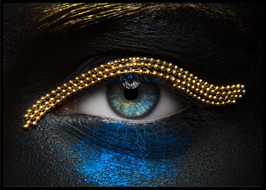 The Golden Eye - Black and gold poster