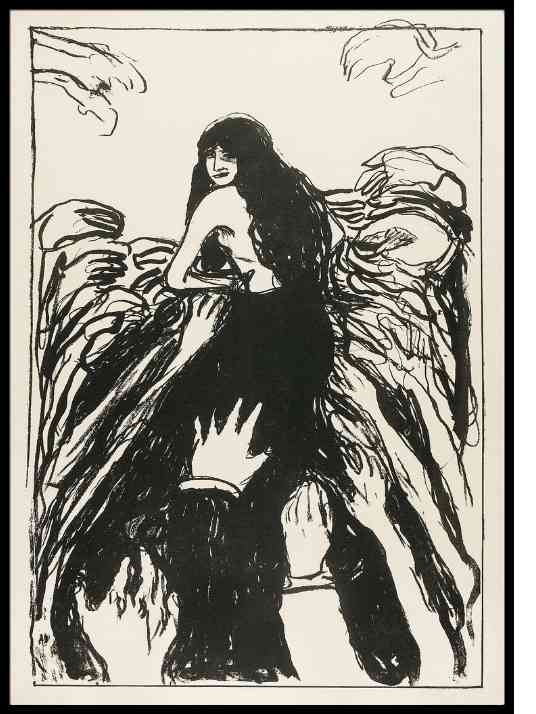 Hænderne, Edvard Munch - Plakat