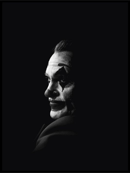 The Joker Black n White- Plakat - Plakatbar.no