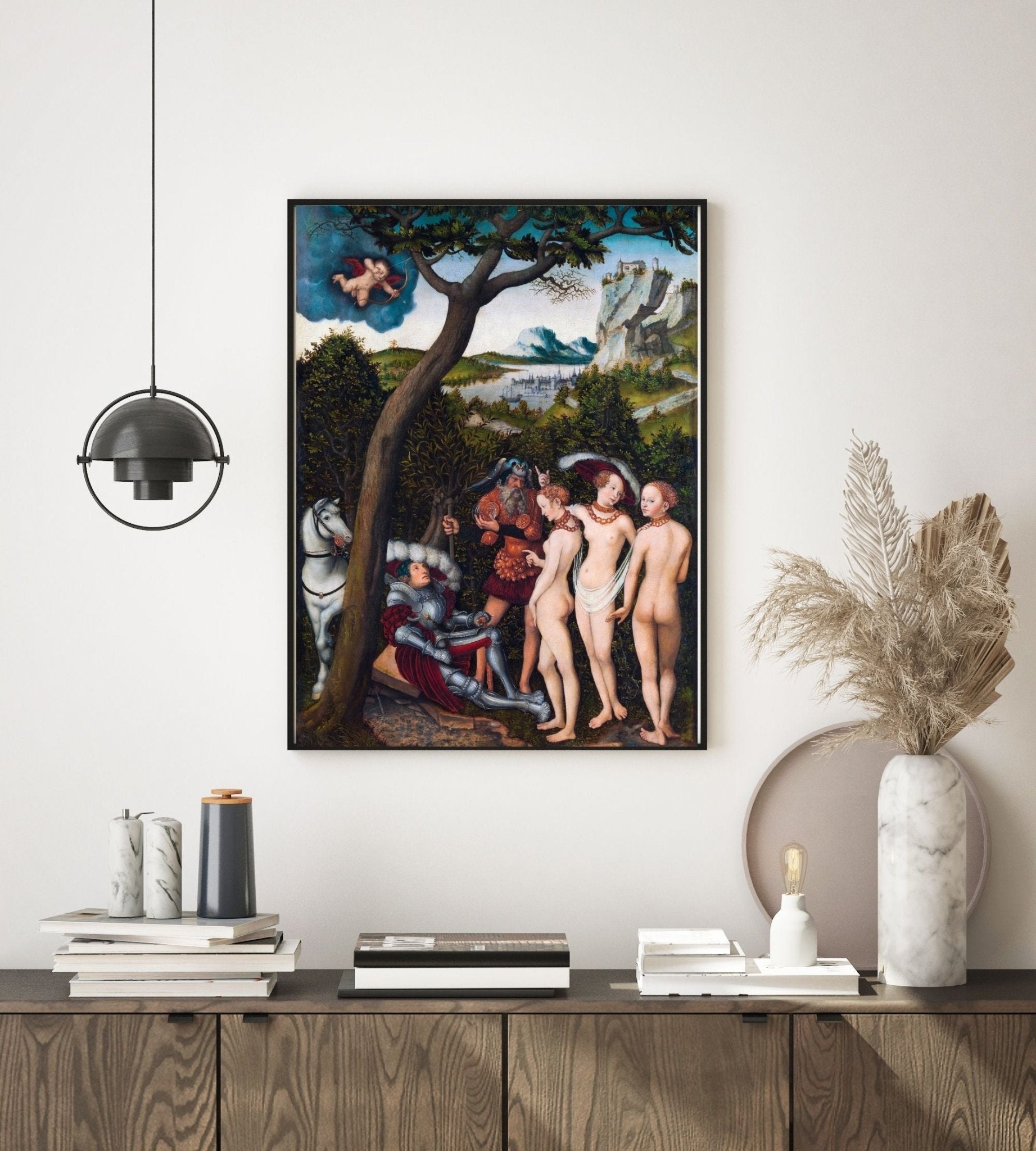 The judgement of Paris, Lucas Cranach- Plakat - Plakatbar.no