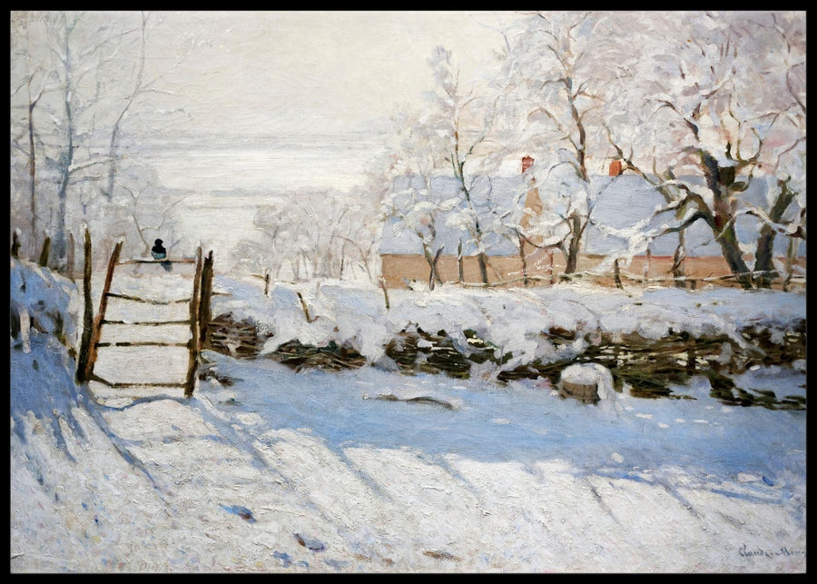 The Magpie, Claude Monet - Poster