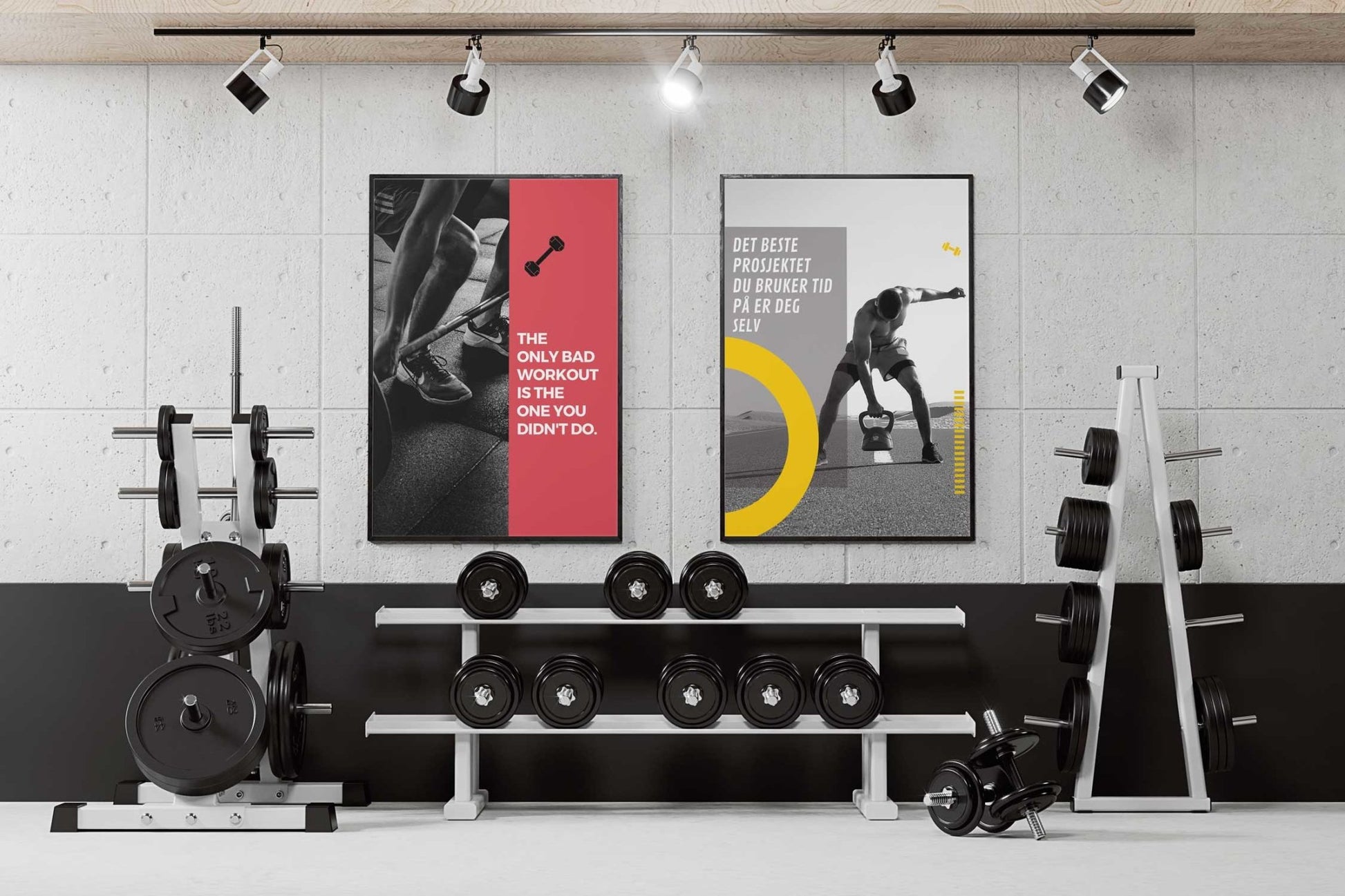 The only bad workout - Gym poster - Plakatbar.no