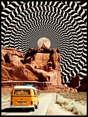 The Real Road Trip - Pop Art - Plakatbar.no