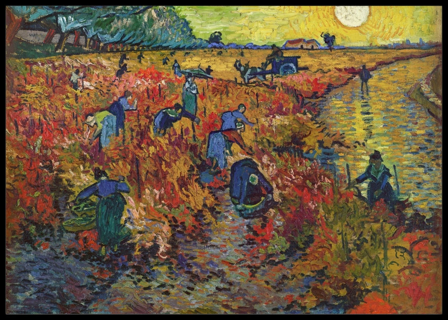 Den røde vingård Van Gogh - Plakat