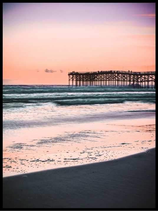 The Shore and pier - Poster