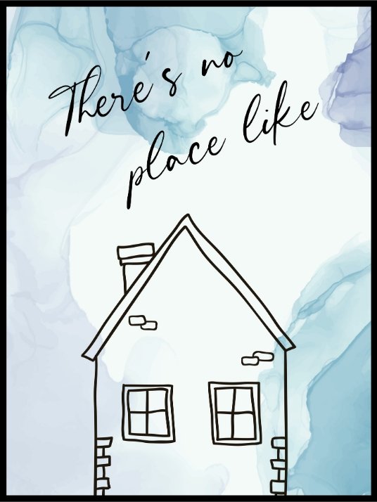 There`s no place like home - plakat