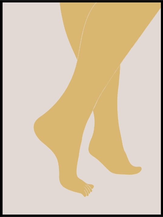 Tip Toe Plakat eller Lerret